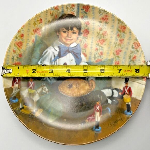 RECO John McClelland 1982 Mother Goose Little Jack Horner 8" Plate w Box & COA - Picture 9 of 9